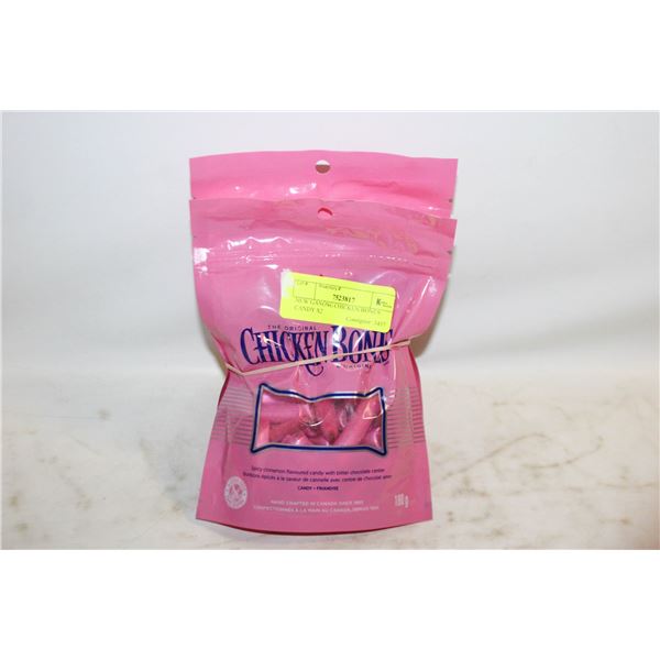 NEW GANONG CHICKEN BONES CANDY X 2
