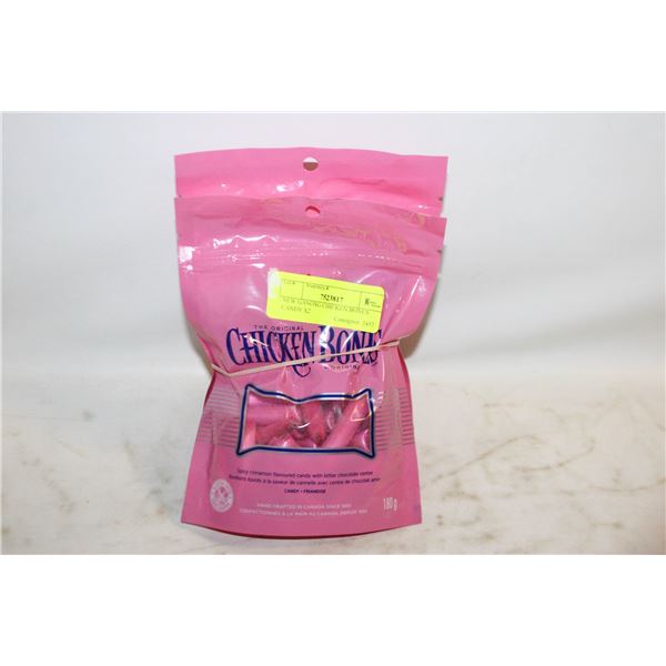 NEW GANONG CHICKEN BONES CANDY X 2