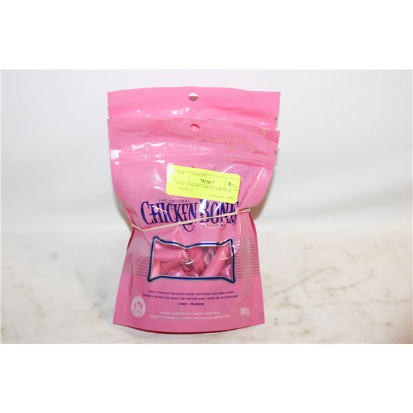 NEW GANONG CHICKEN BONES CANDY X2