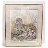 Image 1 : SIGNED FRAMED PRINT "JUDI WIED" 27"X23"