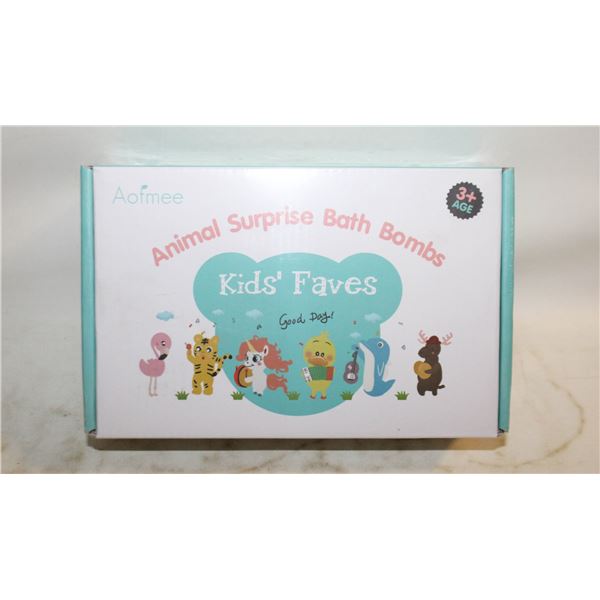 NEW KIDS BATH BOMBS 6PCS ANIMALS