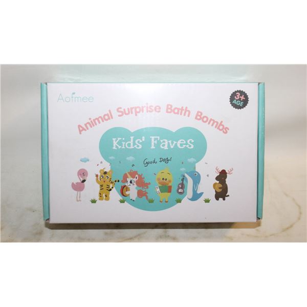 NEW KIDS BATH BOMBS 6PCS ANIMALS