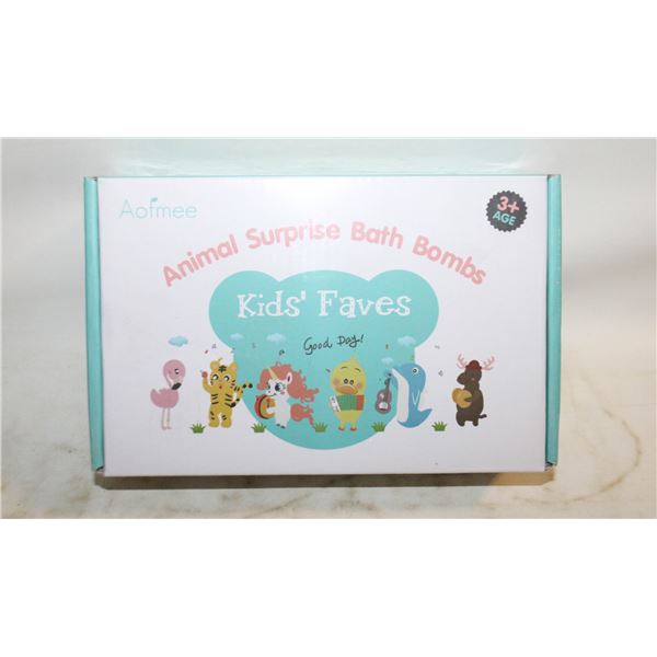 NEW KIDS BATH BOMBS 6PCS ANIMALS