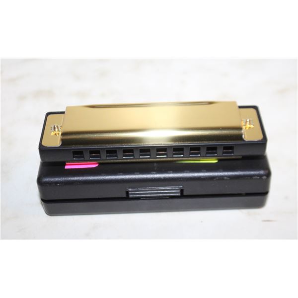 NEW 10 HOLES RED HARMONICA