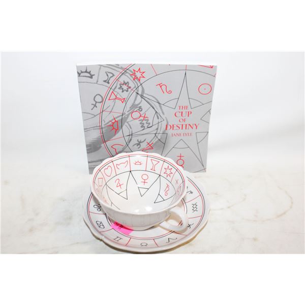 THE CUP OF DESTINY CUP SAUCER & BOOK SAUCER