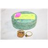 Image 1 : ESTATE SATIN ORIENTAL LIDDED JEWELRY BOX +