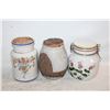 Image 1 : ART POTTERY POPCORN JAR + ITALIAN MAJOLICA CANISTE