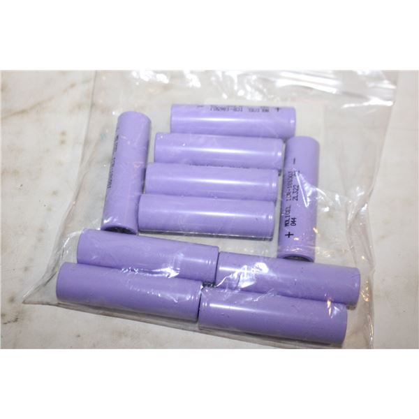BAG OF 10 MOLICEL RECHARGEABLE BATTERIES