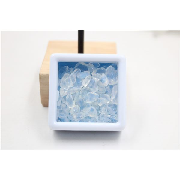 #201-CLEAR WHITE OPALITE GEMSTONE ROUGH 85.85CT