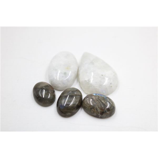 #74-NATURAL LABRADORITE & MOONSTONE 104.45CT