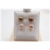 Image 1 : #133-NATURAL AKOYA PEARL STUD EARRINGS