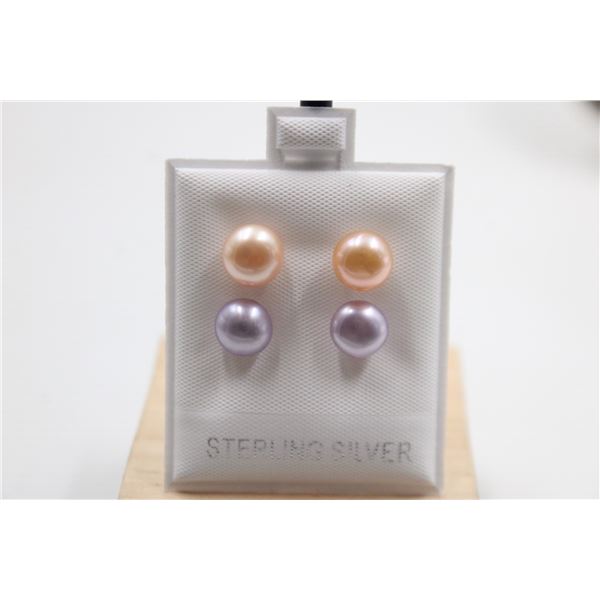 #117-NATURAL AKOYA PEARL STUD EARRINGS