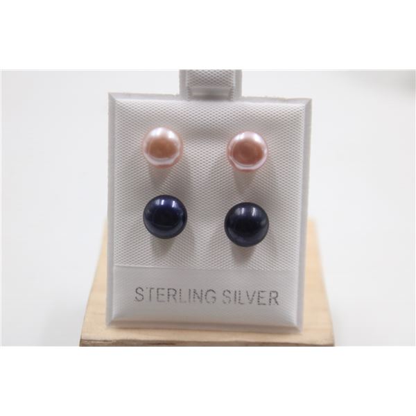#151-NATURAL AKOYA PEARL STUD EARRINGS