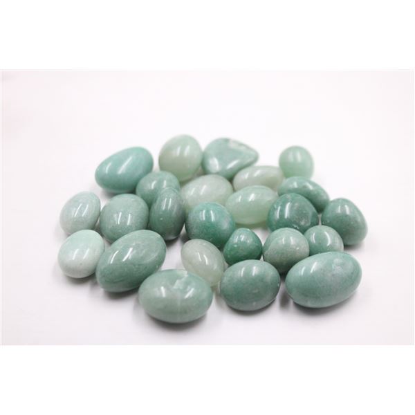 #168-NATURAL GREEN AVENTURINE TUMBLE 785CT