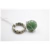 Image 1 : #236- NATURAL AVENTURINE &  JASPER SPORT  RING 2PC