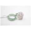 Image 1 : #242- NATURAL ROSE QUARTZ &  AVENTURINE RING 2PCS