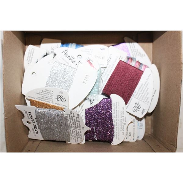 25 CROSS STICH THREAD - METALLIC/SILK/COTTON &