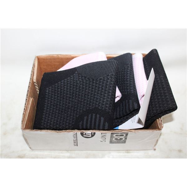 5 PCS ELBOW AND ANKLE BRACE PINK/BLACK