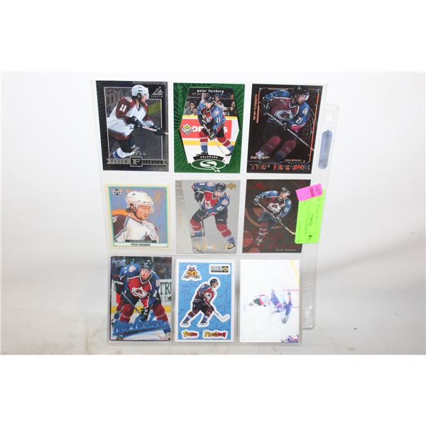 SHEET OF 9 PETER FORSBURG CARDS