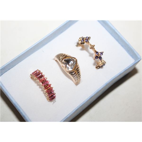 NEW 3PCS/SET RING SET SZ8