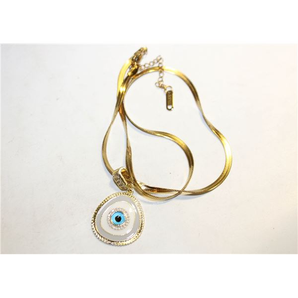 NEW TURKISH NAZAR GLASS EVIL EYED LUCKY NECKLACE