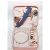 Image 1 : TRAVELING JEWELRY BOX FULL OF JEWELRY