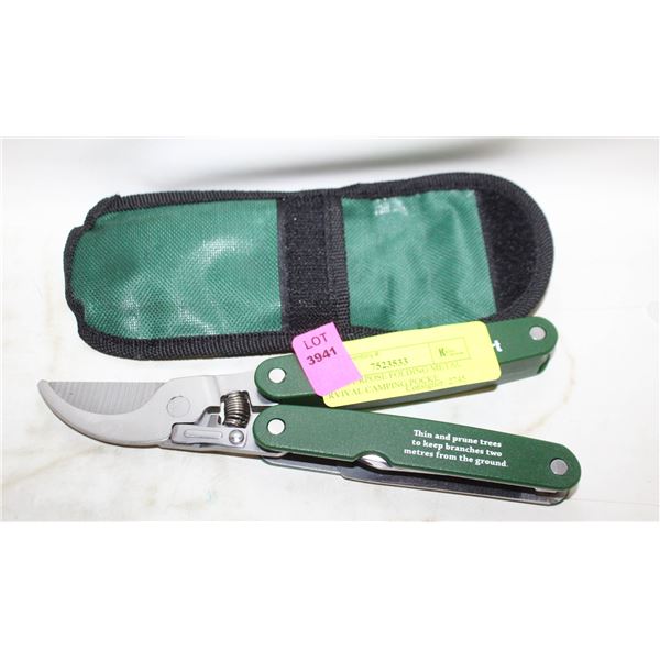 MULTI-PURPOSE FOLDING METAL SURVIVAL CAMPING POCKE