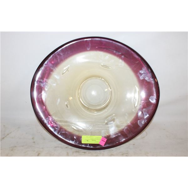 LARGE VINTAGE PURPLE TRANSPARENT