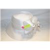 Image 1 : VINTAGE LADIES HAT WITH SATIN BOW & LARGE BRIM,