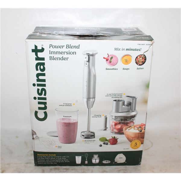 NEW CUISINART POWER BLEND IMMERSION BLENDER