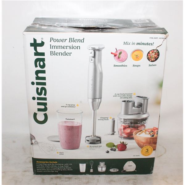 NEW CUISINART POWER BLEND IMMERSION BLENDER