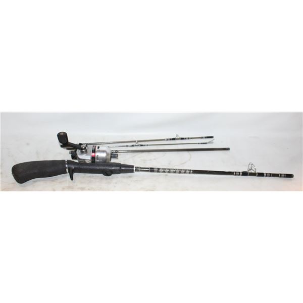 4PC DAIWA MINICAST 2 TRAVEL FISHING ROD & REEL