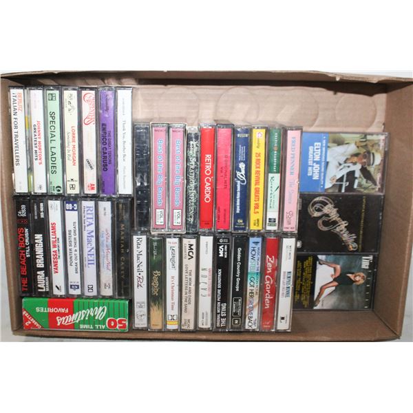 BOX CASSETTES - INCL ELTON JOHN/TINA TURNER &