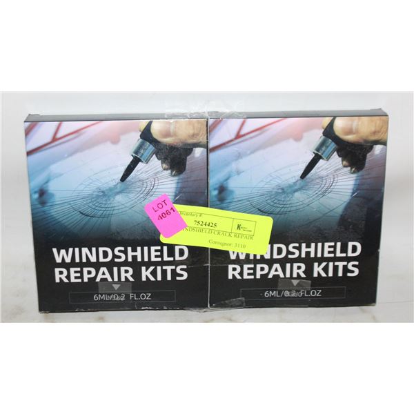 2 PACK WINDSHIELD CRACK REPAIR KIT