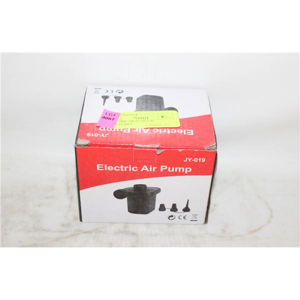 ELECTRIC AIR PUMP FOR INFLATABLE