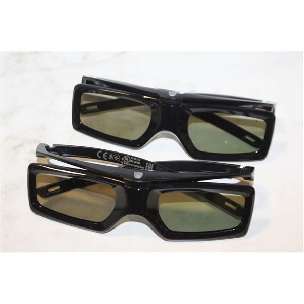 2 PACK 3D GLASSES RECHARGABLE SUITABLE