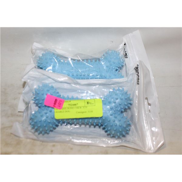 2 PACK DOG BONE CHEW TOY DURABLE DOG