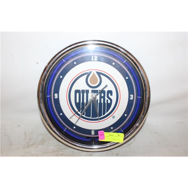 OILERS CLOCK
