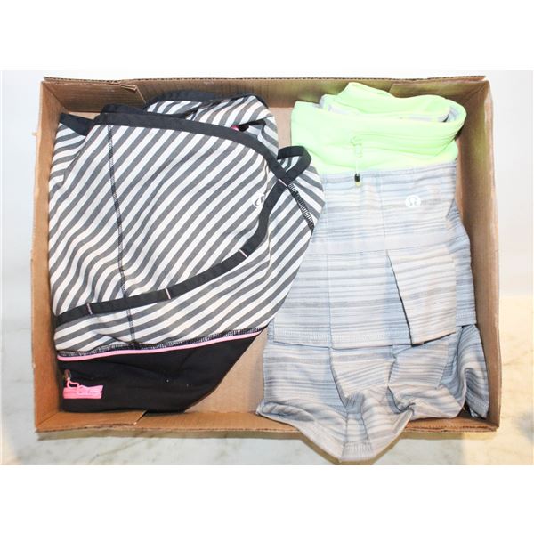 LADIES LULU LEMON SHORTS/SKORTS - SIZE 8/10
