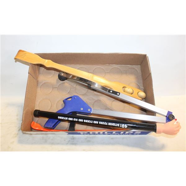 EXTENDED REACH GRABBER TOOL PLUS 3 BACK