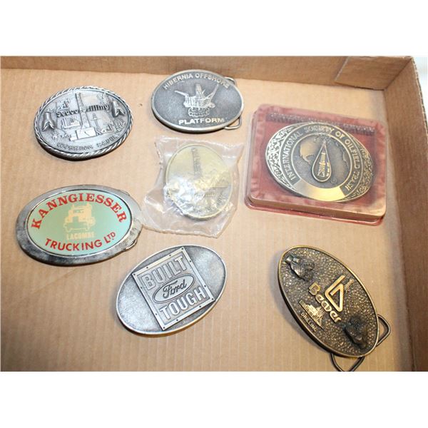 COLLECTION OF BELT BUCKLES