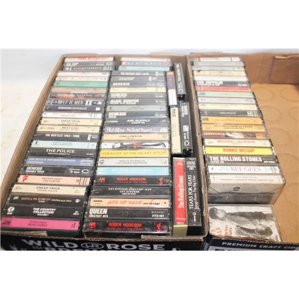 72 CASSETTE TAPES - CLASSIC ROCK ETC