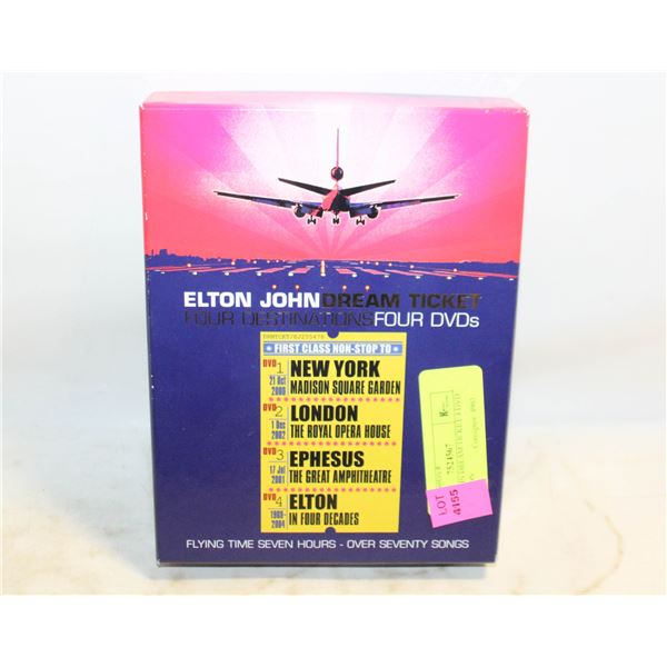 ELTON JOHN DREAM TICKET 4 DVD COLLECTION