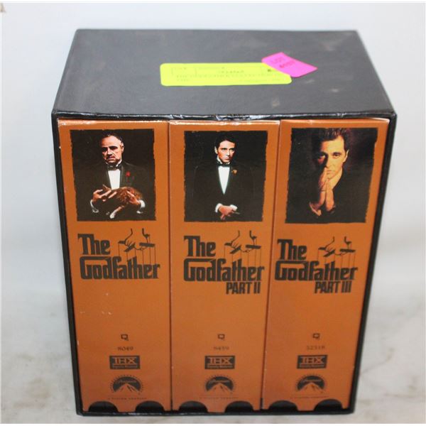 THE GODFATHER COLLECTION ON VHS