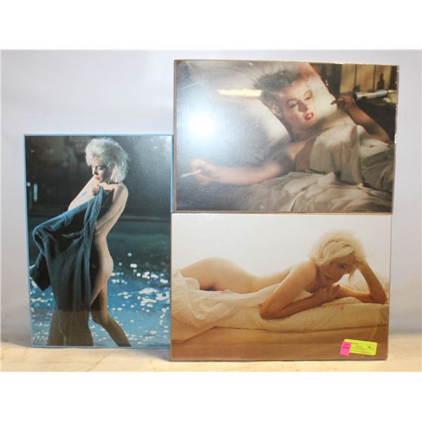 SET OF 3 11" X 16" SHRINK WRAPPED MARILYN MONROE