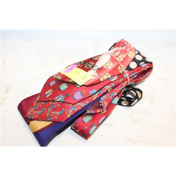 SET OF 4 COLLECTIBLE SILK TIES