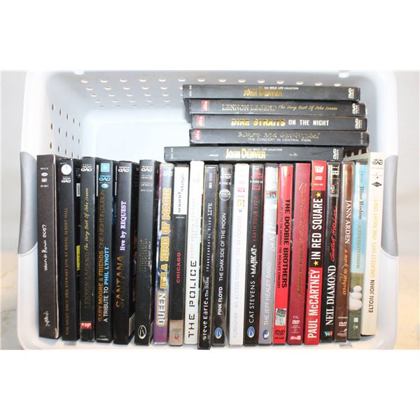 25 CONCERT DVDS