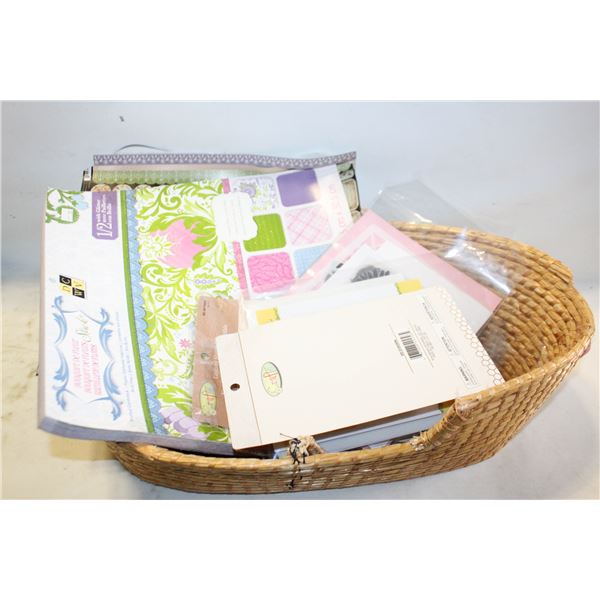 LOT OF CARDSTOCK AND CRAFT SUPPLIES