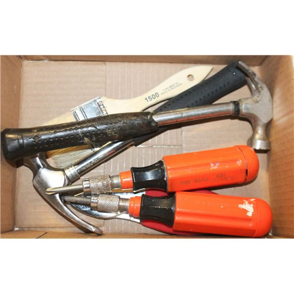 BOX OF MISC TOOLS