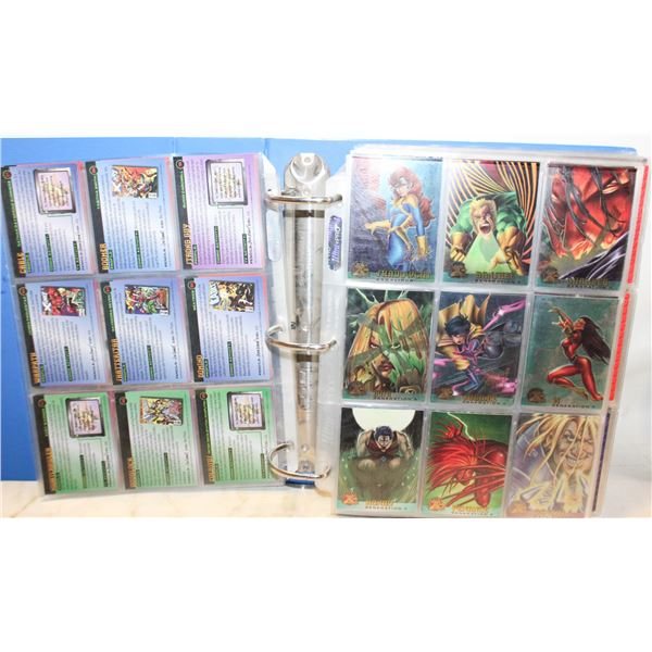 LARGE BINDER OF1990S MARVEL CARDS